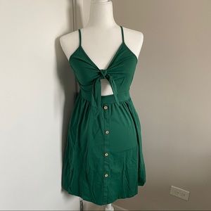NWT Green Cutout Knee length dress